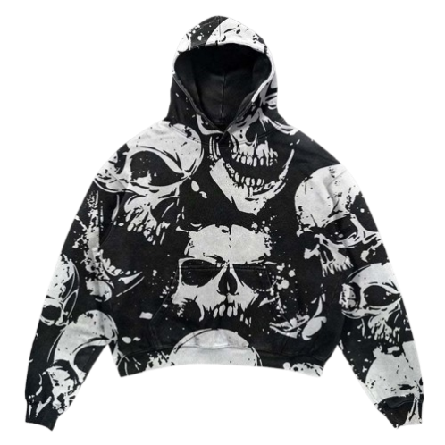 Skulls Kapüşonlu Sweatshirt