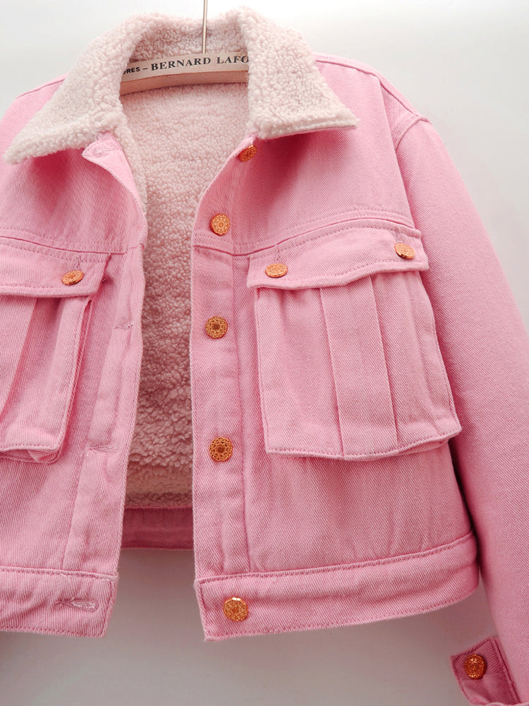 Pembe Kot Ceket